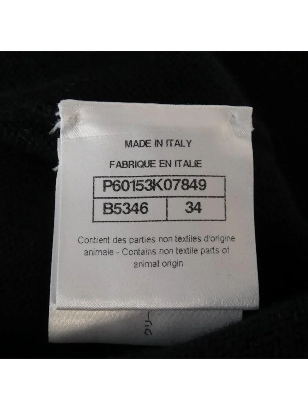 Chanel 18K Cardigan Black